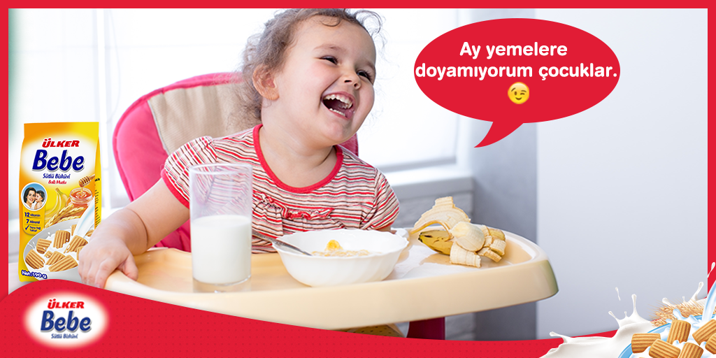 Bir eli muzda bir eli balda diye buna denir. :) Ülker Bebe Bisküvisi Ballı–Muzlu’yu keşfettiniz mi?