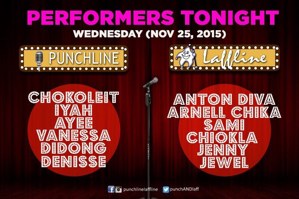 Mayayanig ang Miyerkules mo sa laughter at kantahan sa #Punchline at #Laffline tonight (Nov. 25) #PunchOfLaffters