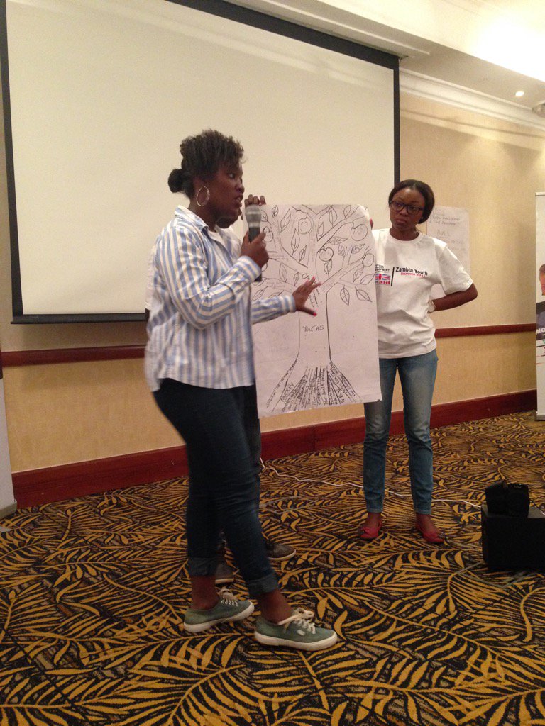 bethgoodey's tweet photo. Young people as the trunk of a fruitful society. Discussing youth-led solutions @ZedSummit #youthsummitzambia https://t.co/bTakDGUfhc