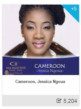 ChouchouMpacko's tweet photo. Bonjour
De 1500 votes hier
@Jessica_Ngoua vient de passer à 5204 votes
https://t.co/WXqpnYgyCY
Continuons 
5votes/j https://t.co/r5gAF15H7X