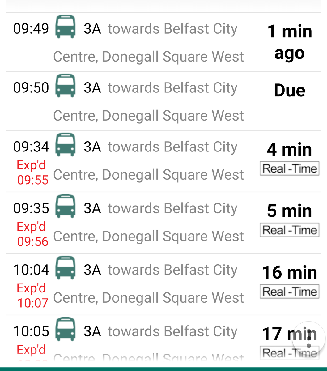 rorymcconnell's tweet image. Either the app's wrong,  or @Translink_NI can't work time tables. What is going on here then? #translinkproblems