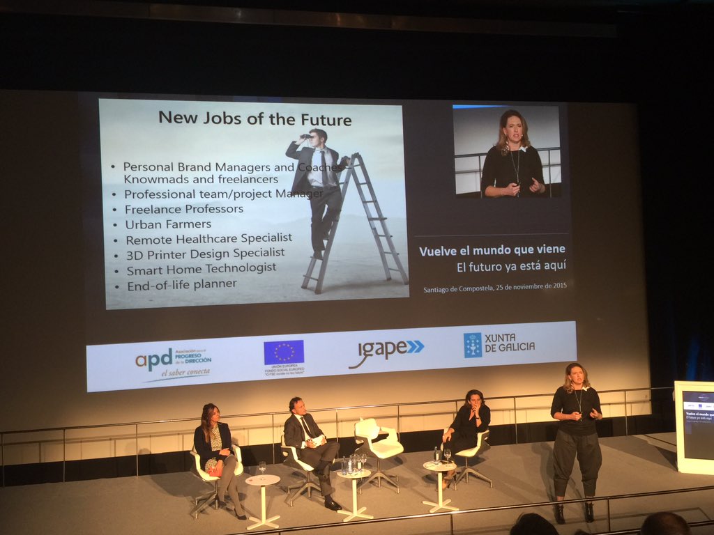 deliodiaz's tweet image. Sara Harmond de @LinkedIn expone cuales serán los trabajos de #ElMundoQueViene apunta a los freelancers