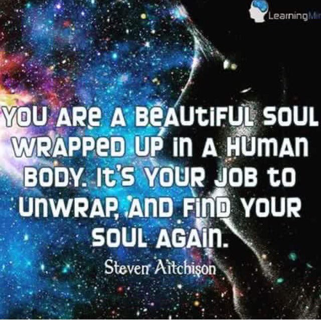 KariJoys's tweet photo. YOU are a #BeautifulSoul 
wrapped in a human body...

https://t.co/QtOVThrvCB
#JoyTrain RT @LifeBelief