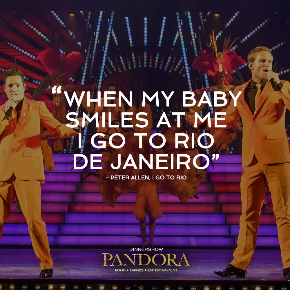 Buiten is het bar en boos, maar bij ons schijnt altijd de zon! #dinnershowpandora