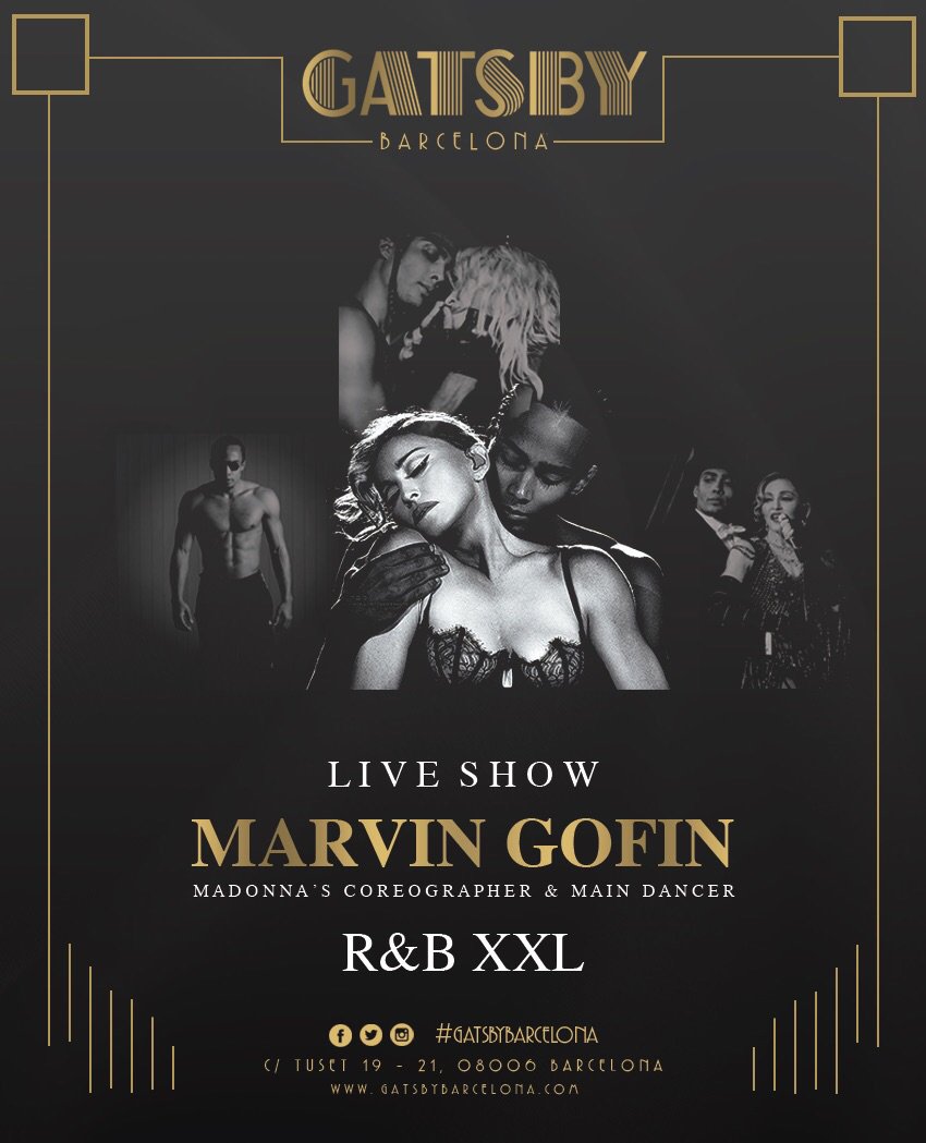 Marvin Gofin, coreógrafo de Madonna, será nuestro invitado especial para la segunda edición de R&amp;B XXL!!!