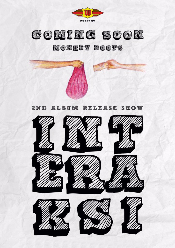 Mempersembahkan:

Peluncuran Album kedua <a href="/monkeybootsjkt/">Monkey Boots</a> 

" INTERAKSI "

Info Detail Segera!