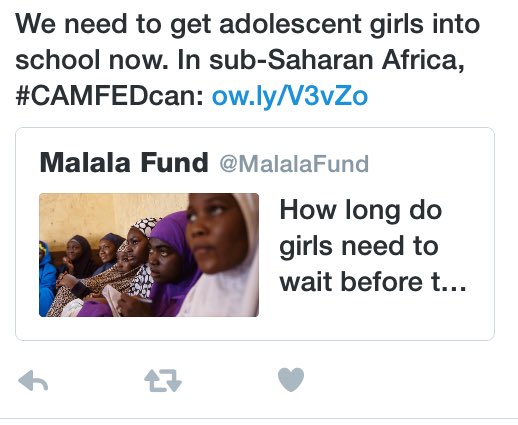 mff_be's tweet photo. @Camfed: We need to get adolescent girls into school now. In sub-Saharan Africa, #CAMFEDcan: https://t.co/RFtlpBbjpz https://t.co/eBd2g8fpGw