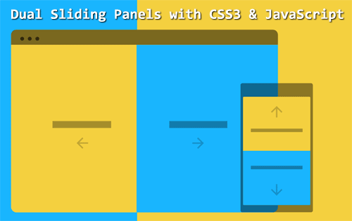 jquery_rain's tweet photo. Dual Sliding Panels with CSS3 &amp; JavaScript https://t.co/wYDYmjIqO7 #CSS #javascript https://t.co/RLxOwMatzD
