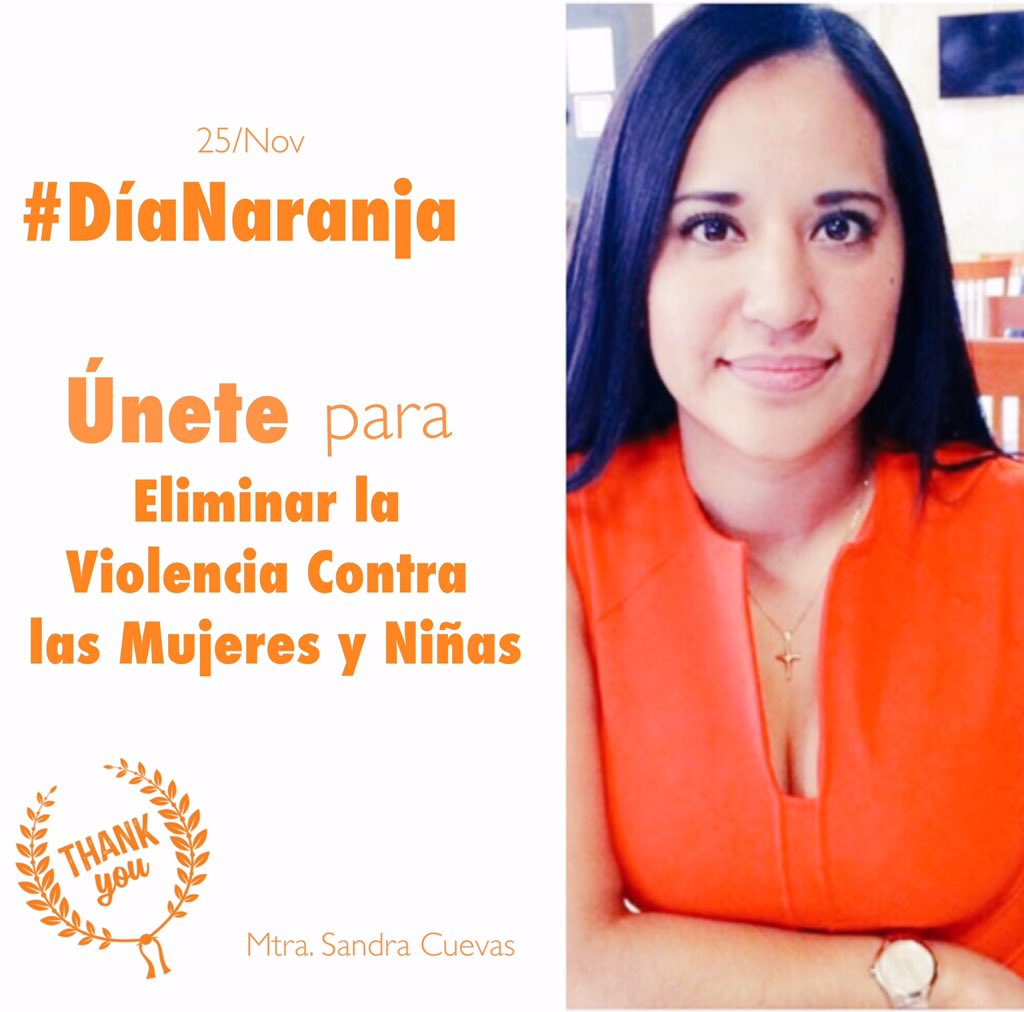 SandraCuevas_'s tweet photo. Es nuestro deber no permitir ningún tipo de violencia: psicológica, física, sexual o económica. ¡Ámate! #DíaNaranja https://t.co/87dUfXsrvn