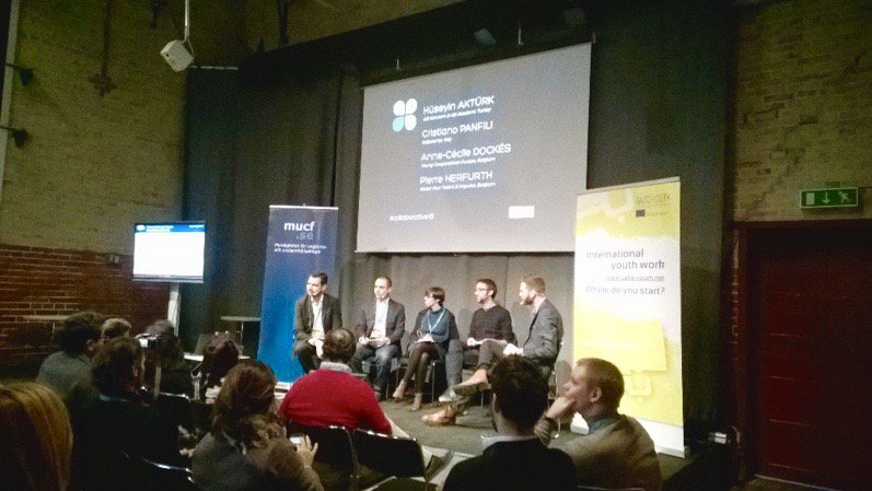 Italiacamp's tweet photo. Una foto della nostra delegazione live dal #collaborative15 di Malmö: Social Innovation e Youth Unemployment in EU https://t.co/nMfMjusfUV