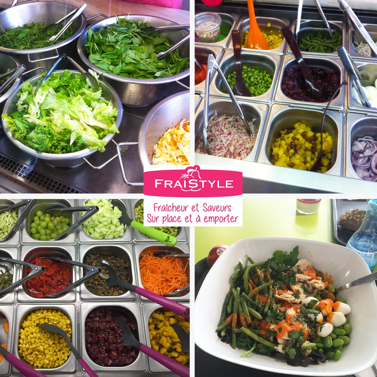 fraistyle's tweet photo. Une #salade gourmande ce midi ? Nos 2 #SaladBar sont ouverts de 11h30 à 14h30 #Anglet &amp; #StJeandeLuz https://t.co/vz0f5Ym6gi