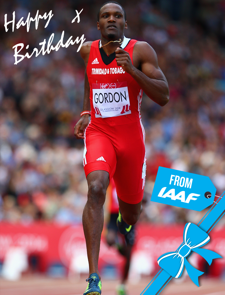\"  Happy Birthday to World and Olympic medallist Lalonde Gordon 