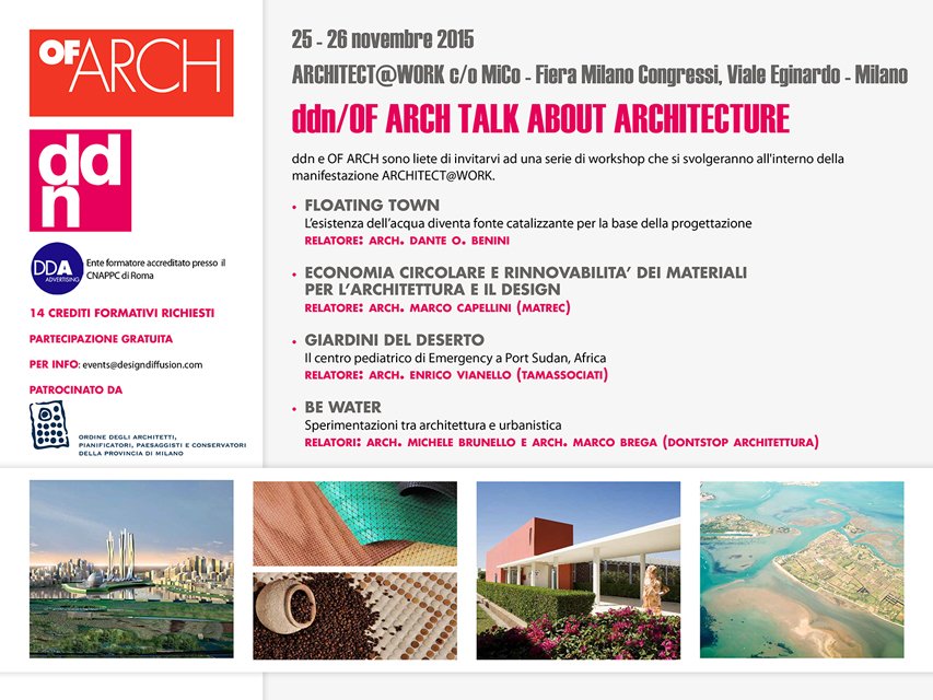 ddn_world's tweet photo. Vi aspettiamo oggi e domani: seminari #architettura @ #ATWIT, 14 #cfp per #architetti. https://t.co/O0yhF7BJQH https://t.co/PKMTBvF4Gn
