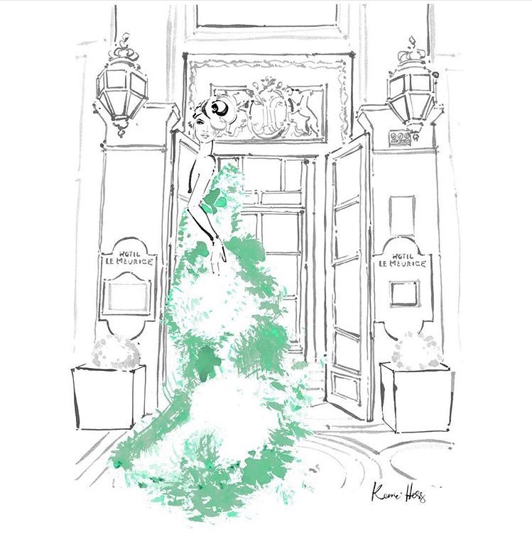 Have you spotted this illustration of <a href="/LeMeurice/">Le Meurice</a> by <a href="/KerrieHess/">Kerrie Hess</a>? Simply stunning!💫 #DCmoments