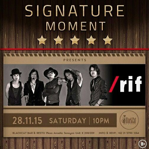 gloryffunk's tweet photo. GG Signature moment present /rif Band at BlackCat Bar &amp; Resto Jkt Saturday, 28  november 2015..Htm 200k https://t.co/Gjmvp7vgXE
