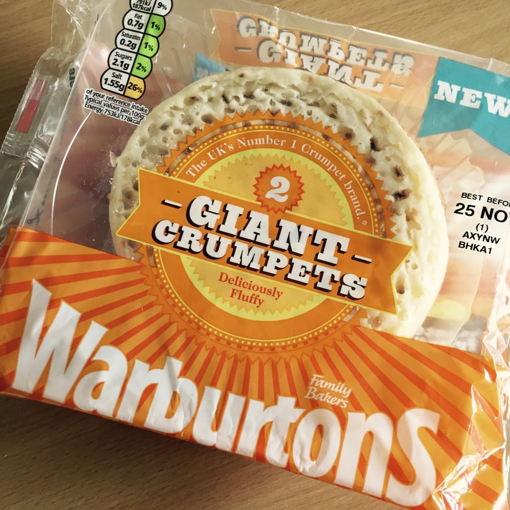 theamphletts's tweet photo. Giant crumpets...amazing! #cheekysnack #favourite #lovethis @Warburtons https://t.co/TLwcM7xwrJ