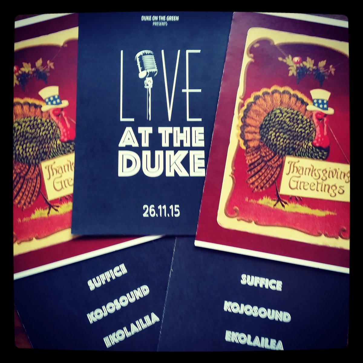 DukeGreenSW6's tweet photo. It's all about tomorrow night #LiveAtTheDuke #Thanksgiving. There's still time to book for dinner! https://t.co/AKstPKBhyU