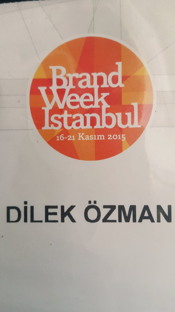 dilekozman4's tweet photo. #BrandWeek2015 pazarlama dünyası için çok verimli geçti. Teşekkürler @pelinozkan @MediaCat çalışanları https://t.co/LWX7RQ2NUD