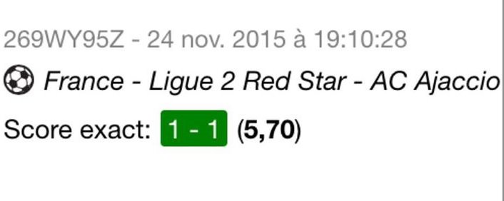 Fixed_Community's tweet image. Oser c'est gagner ! Et voilà ça passe encore !

Match : Red Star - Ajaccio 
Score : 1-1
Côte : +5