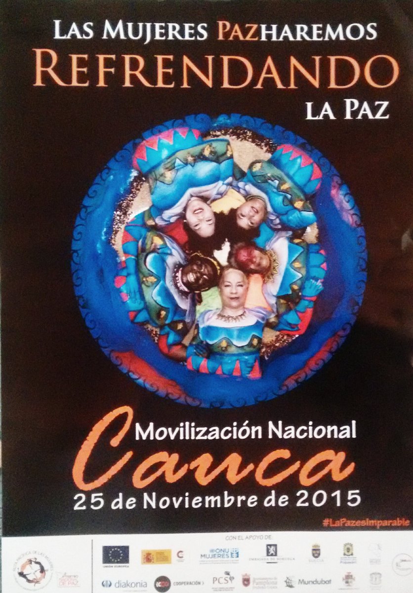 mujertejedora's tweet photo. Hoy en #Popayan las mujeres del #Putumayo le dices si a la #Paz y #NoalaViolenciadeGenero https://t.co/Sqiil5FqD2