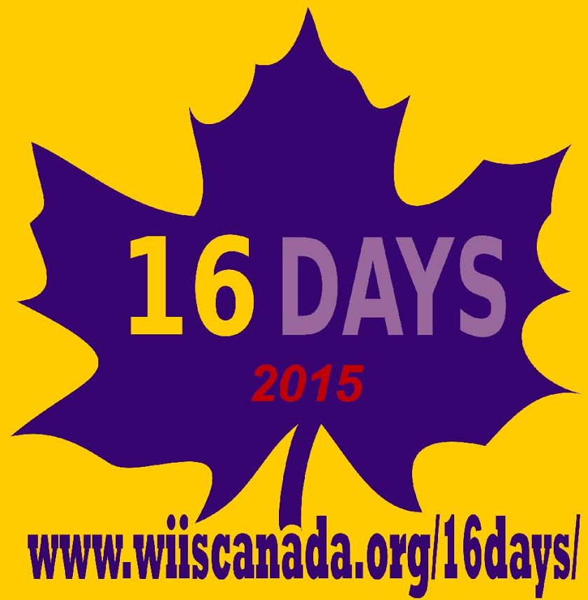 WIISCanada's tweet image. Today is Day 1! #16Days is trending on #Twitter! We will end #violenceagainstwomen! Join us wiiscanada.org/16days/2015-ca…
