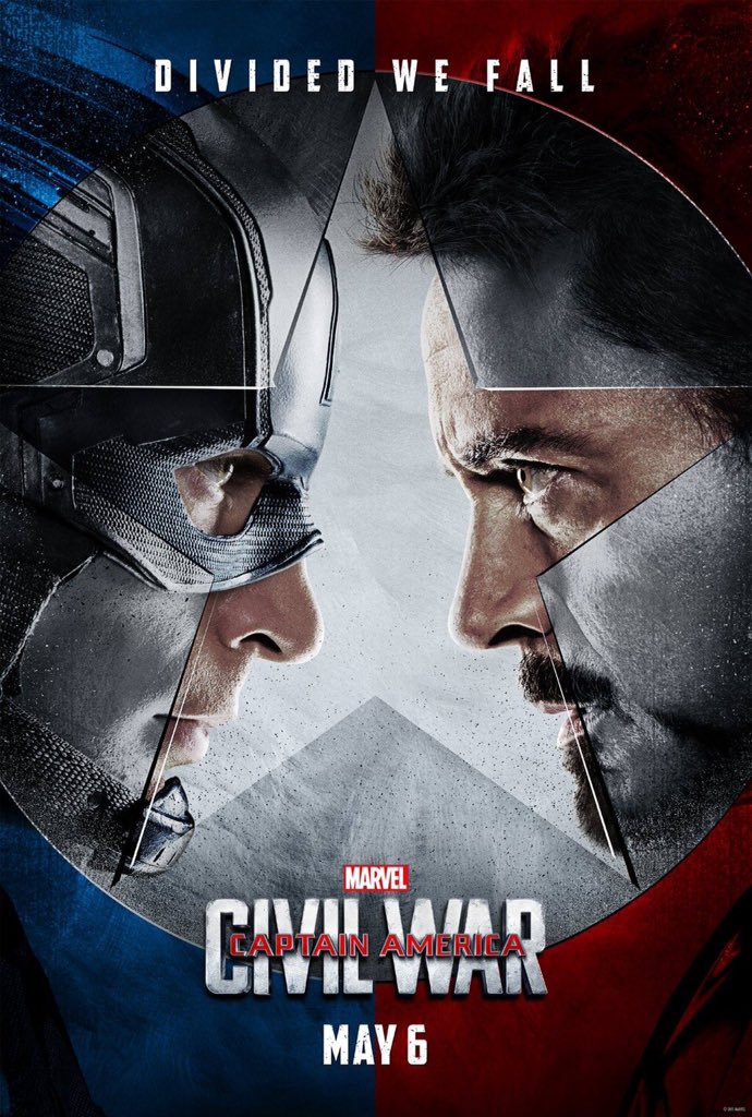 Cinepolis's tweet photo. ¡No podemos dejar de ver los pósters de #CivilWar! ¿Quién enciende más sus emociones, #CapitánAmérica o #IronMan? https://t.co/S1LiHm67ei