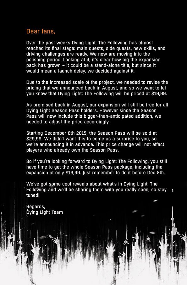 dying light time scale dying light time scale