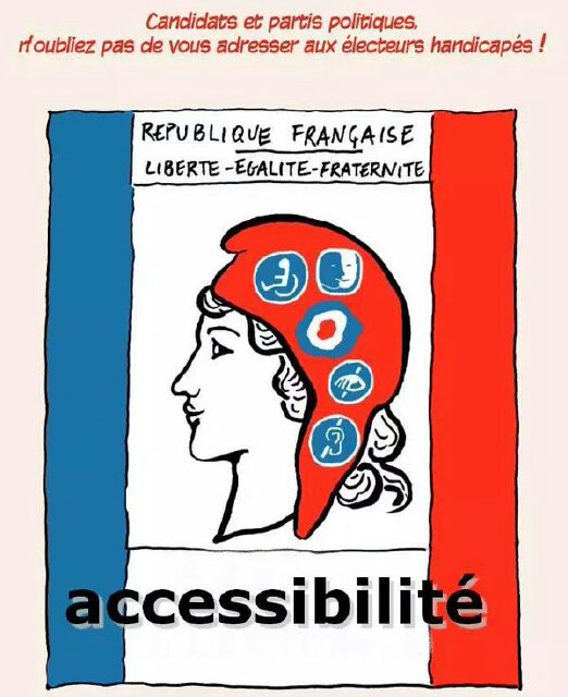 AccessibleTOUS's tweet photo. Vous êtes #Handicapé candidats de tous partis aux #REGIONALES2015 et engagés dans #Accessibilité signalez vous ici ! https://t.co/5MXoxY4kQv