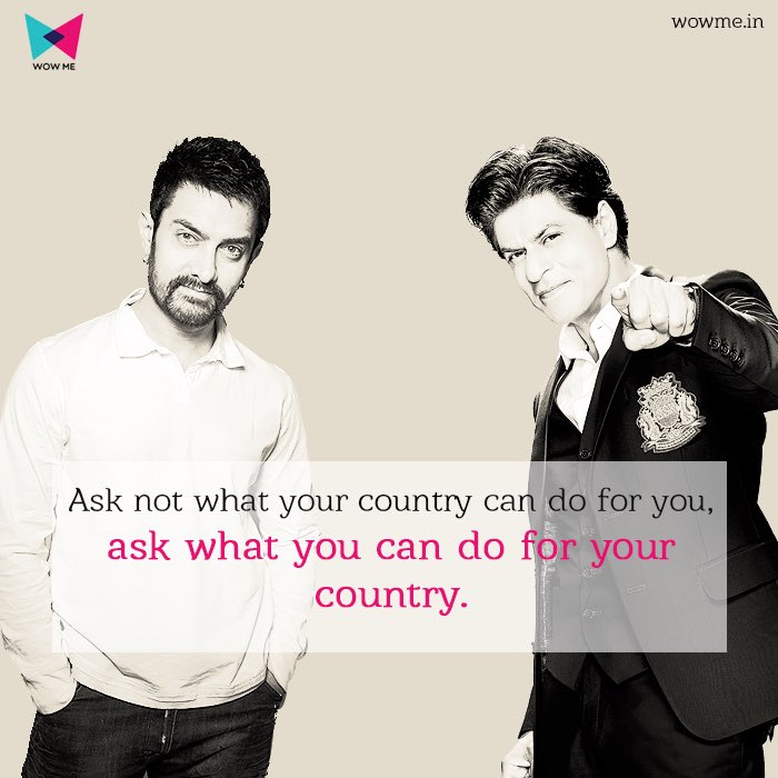 wowmein's tweet photo. Our take on the rising #intolerance debate. @aamir_khan @iamsrk @TandonRaveena @AnupamPkher @arrahman @snapdeal https://t.co/qkUh3jPNcs