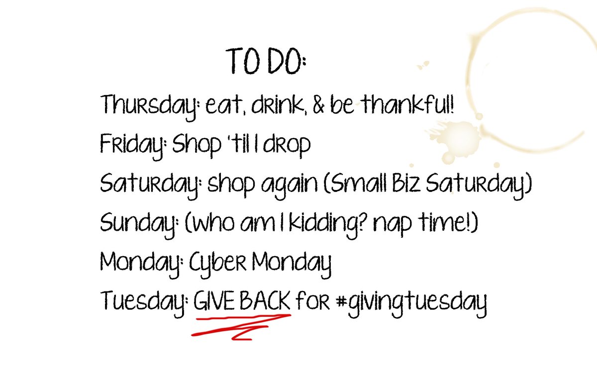 Mentoring_Plus's tweet photo. And don't forget the coffee - you're gonna need it! #givingtuesday #RazooGT15 #mentoringplus https://t.co/HVWIBm4Wwr