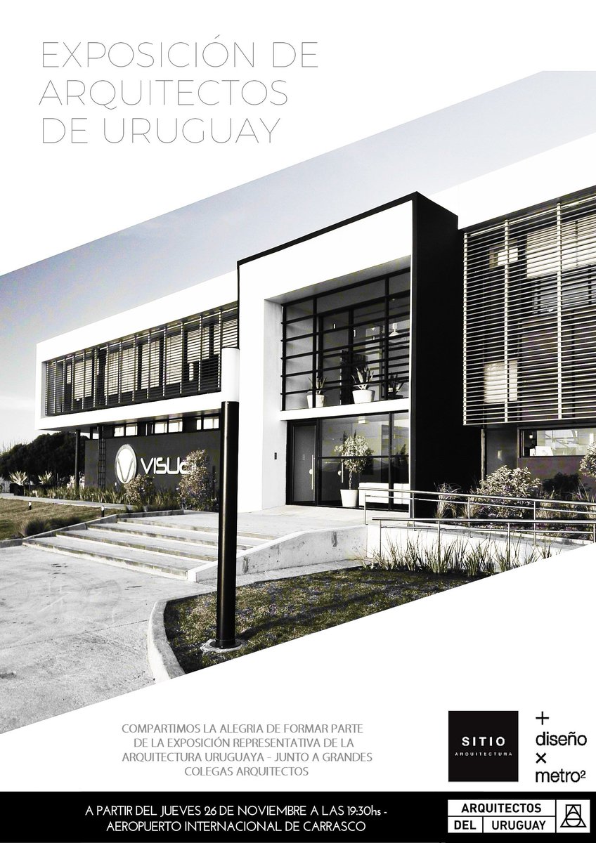 SitioARQ's tweet photo. Están todos invitados a la exposición de Arquitectos del Uruguay - Stand #06  #arquitectura #uruguay https://t.co/yYzIpCxA5n