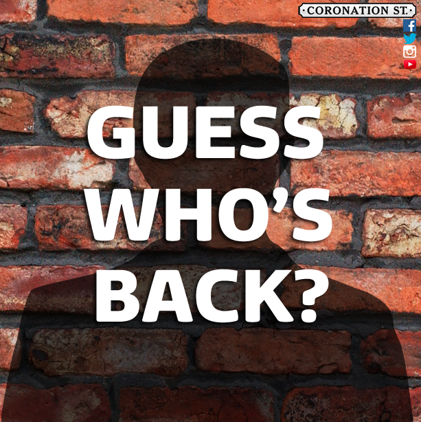 itvcorrie's tweet photo. Who wants to play a game of YES or NO? 

Ask us for clues and see if you can guess who's coming back to #Corrie https://t.co/RUavNGbqhY