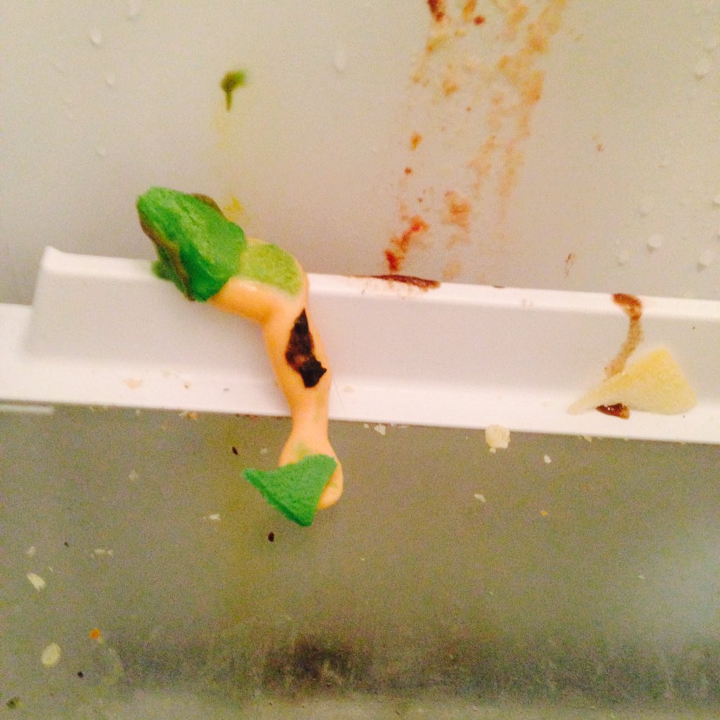 HR_TheManor's tweet photo. Found Robin's arm down the back of the fridge. Oh dear oh dear. It's carnage in there! https://t.co/BP3KMDSvpg