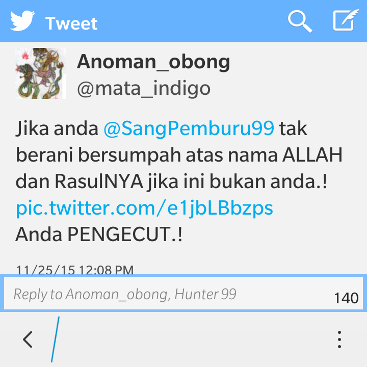 Min @mata_indigo apakah mimin <a href="/SangPemburu99/">Hunter 99</a> berani bersumpah? tks