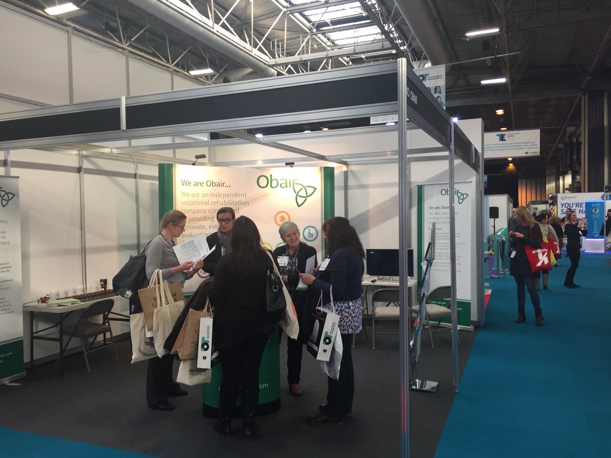 Obair_Training's tweet photo. #theotshow is underway in Birmingham, with Robin and Anne providing information on @Obair_Training. https://t.co/LhzUBZrT8S
