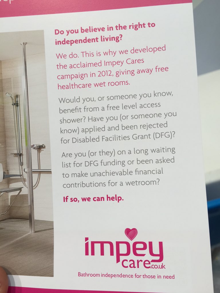 impeycares's tweet photo. We're at @TheOTShow today. Do you need funding help? #theotshow https://t.co/8ubRXMZGea