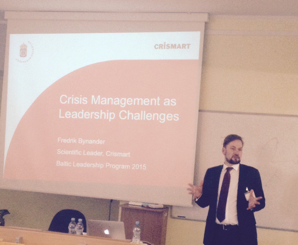 BSRSecure's tweet photo. We are now moving to the scenario exercise, designed and run by CRISMART @Forsvarshogsk #BLP2015 https://t.co/W6HGssavEJ