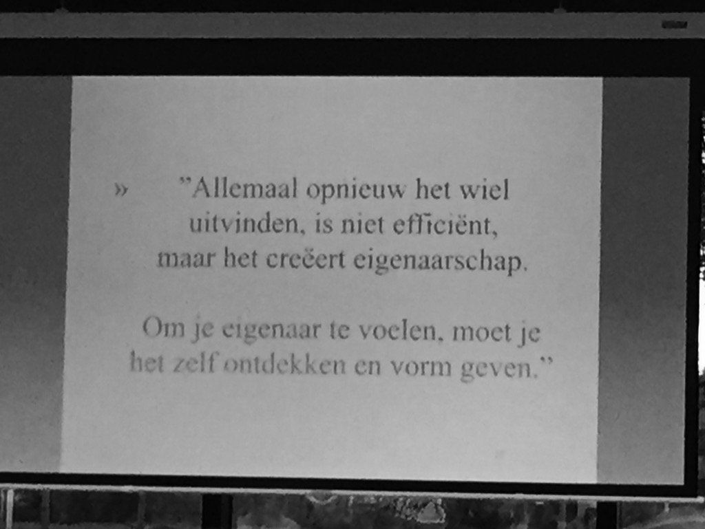 BCAnneliek's tweet photo. #changeday2015 autonomie en verantwoordelijkheid van medewerkers creëert eigenaarschap! https://t.co/UYM5C0L4o4