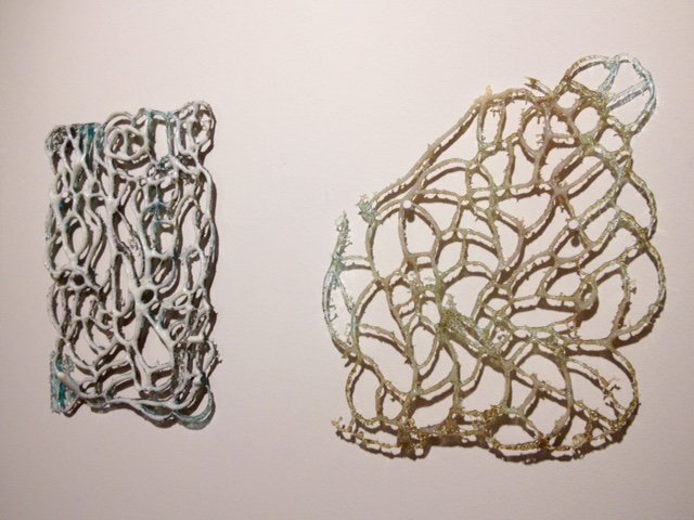 FlowGallery's tweet photo. Kira Phoenix K'inan's glass drawings are part of our 'White Show' read more on our blog https://t.co/HtCSdynOcj https://t.co/pXmb5t073r