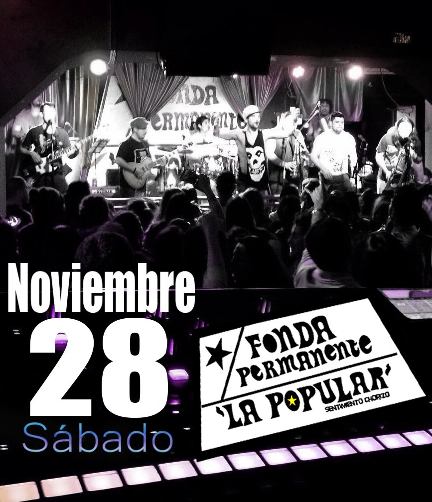 Este sábado en la permanente junto a <a href="/amerikansound/">Amerikan Sound 2016</a> <a href="/LosPicantes1/">Los Picantes</a> 
#felizmiercoles