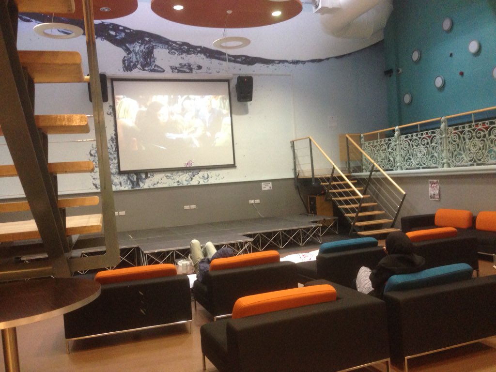 We're down at Regents Street Campus for the <a href="/WeAreWmin/">We are Westminster</a> film festival! Come and get comfy with us 🎬#WeAreWestminster