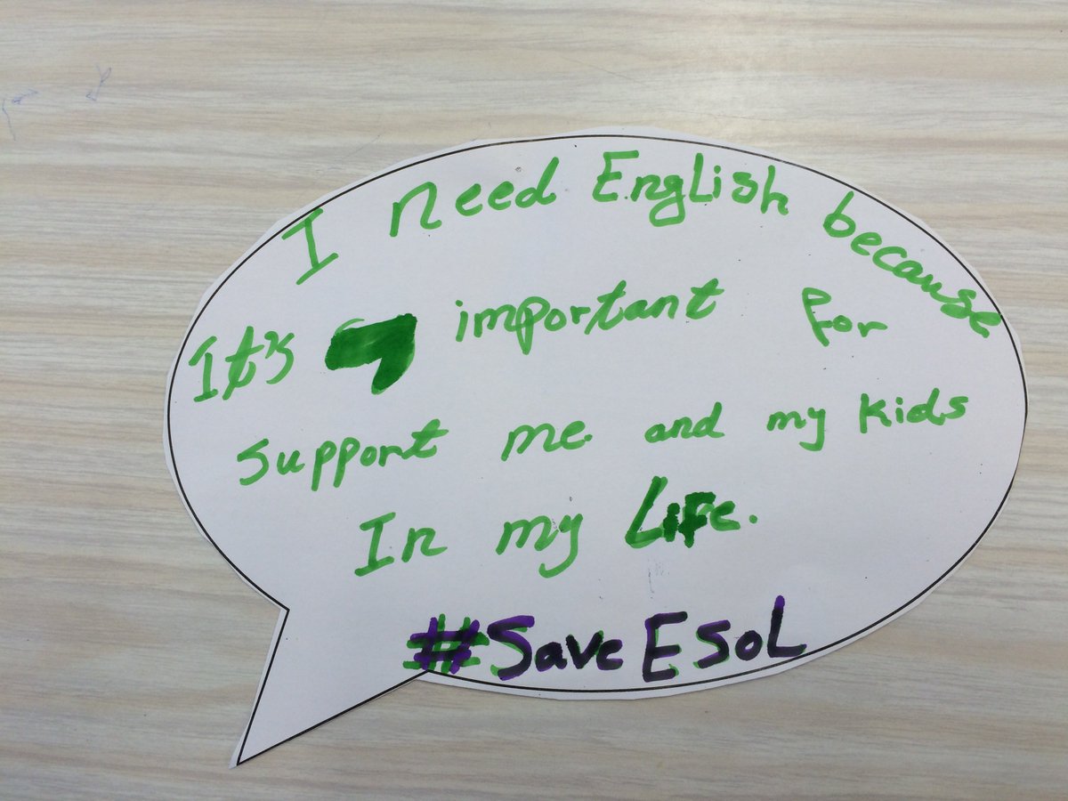 JmayWalker's tweet image. I need English because it's important to support me and my kids in life @bisgovuk #SpendingReview #saveESOL