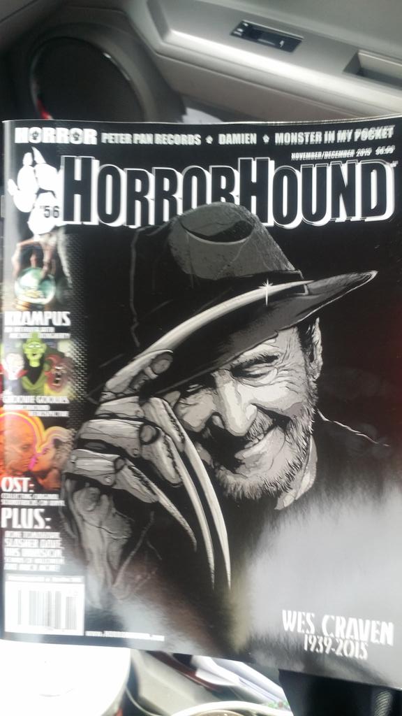 CallAllHeroes's tweet photo. This month's #HorrorHound featuring #WesCraven #greatread #awesome https://t.co/TcAbgbJh9z