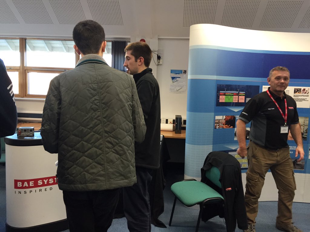 Char_Wils2002's tweet photo. @BAESystemsAir ambassador event at a local sixth form to spread the word. https://t.co/RiW3jbL1QD