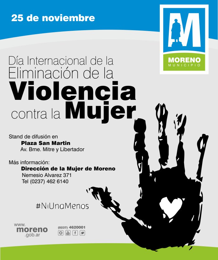 #NoALaViolenciaDeGénero Ya está el stand de difusión en #PlazaSanMartín.