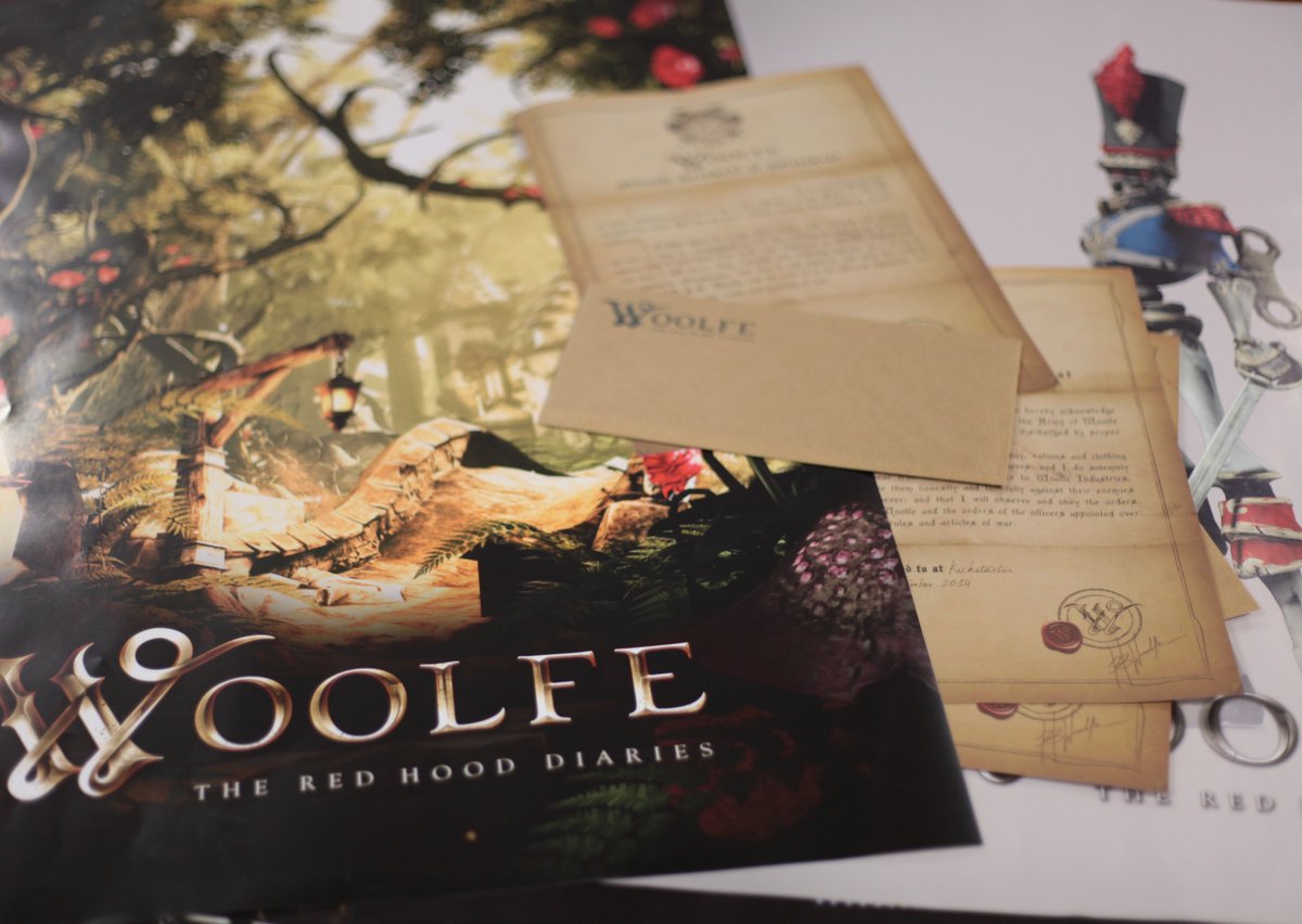 WoolfeGame's tweet photo. #Woolfe backers, you should be seeing poster packs arriving on your doorstep this week. Send us pics when they do! https://t.co/uYJv0UucL2
