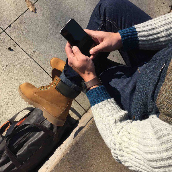 davidzshoes's tweet photo. Our best packing tip: don't pack your boots, wear them. You're welcome. #moderntrail #timberland https://t.co/YTsMqOcd8C