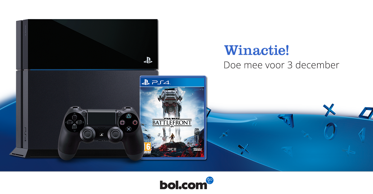 bol_com's tweet photo. Je wint ‘m of je koopt ‘m; de PS4-voordeelbundel mét #StarWars: Battlefront: https://t.co/A6m8dS63aL #win https://t.co/ovivWGxIZK