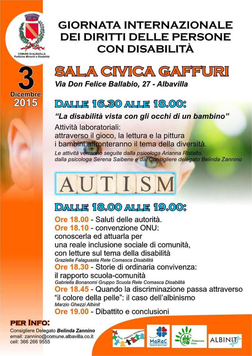 MalattieRareCo's tweet photo. Vi aspettiamo #marac #event #como #autism #sensibilisation #malattierare #meetings https://t.co/tQIp3yEkEs