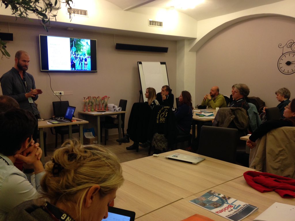 alzkcb's tweet photo. Cycling advocate leaders in #Ljubljana #leadership_programme @EuCyclistsFed @larsstromgren https://t.co/ZGHV1eacYX
